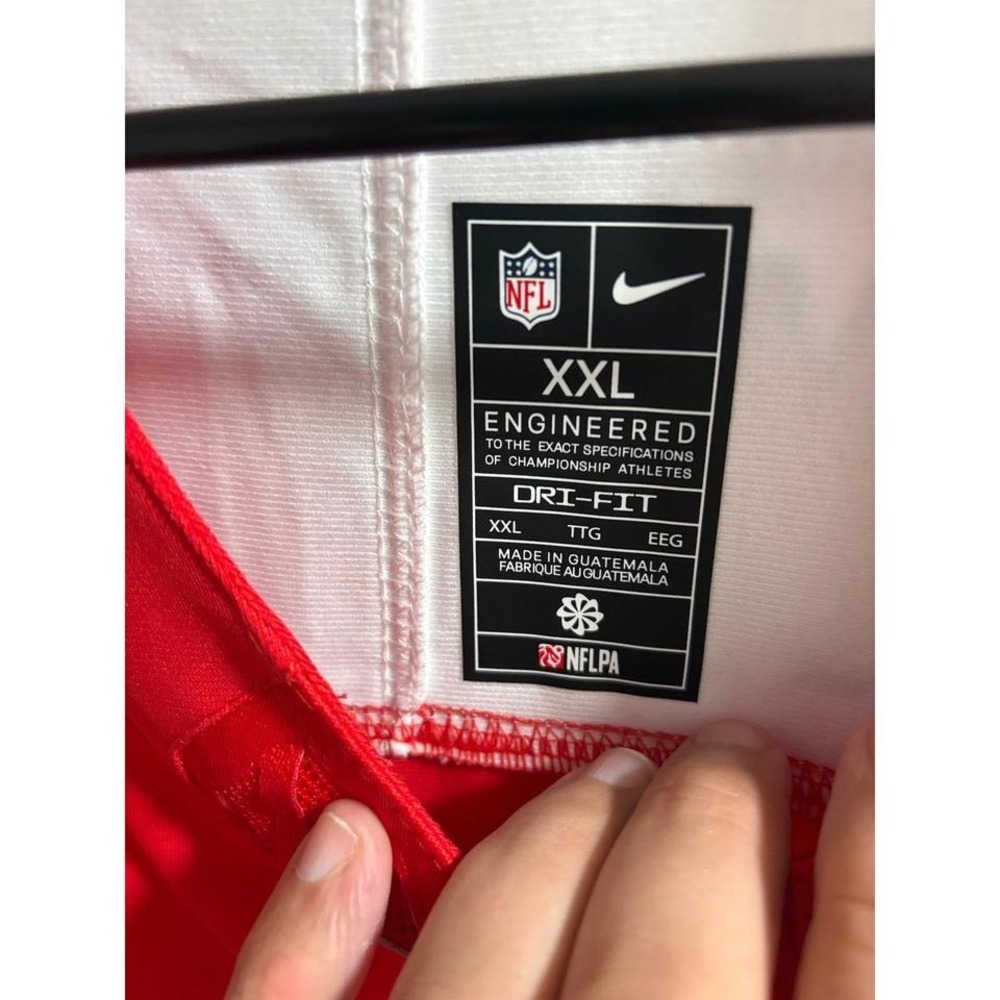 Nike New England Patriots Drake Maye 10 Jersey Super Bowl Patch Red Mens XXL - Picture 4 of 5